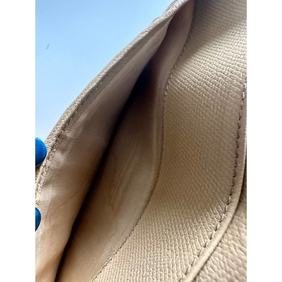 Chanel Wallet Purse Bifold Coco Button Beige - Picture 13 of 16